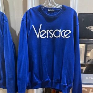 Versace Royal Blue Crewneck Sweater